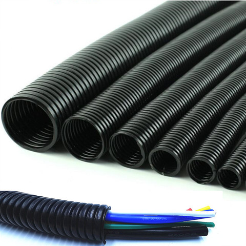 1M Insulation Corrugated tube pipe PP wire harness casing Cable