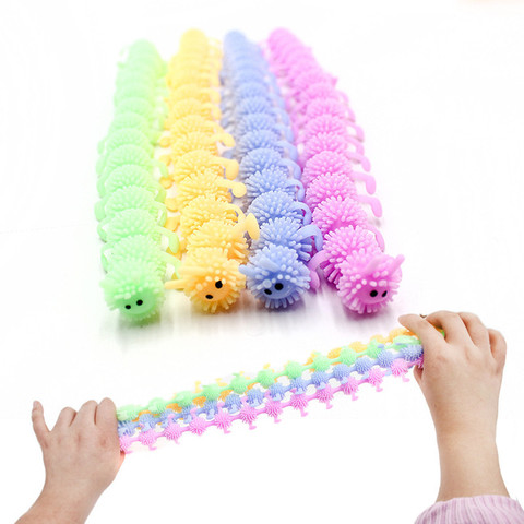 1pc 16 Knots Caterpillar Relieves Stress Toy Physiotherapy Releases Stress Fidget Toys Personalized Gift Juguetes Toys For kids ► Photo 1/6