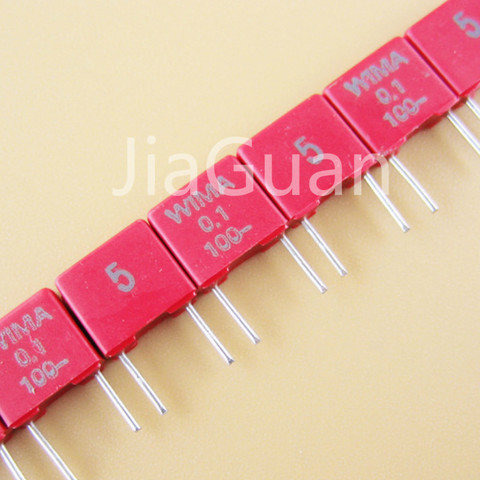 10PCS NEW original WIMA MKS2 0.1uF/100v 5% 100NF 100V P5MM mks-2 104/100V 104 Audio Film Capacitor 0.1U 100nF/100V 100v0.1uf ► Photo 1/3