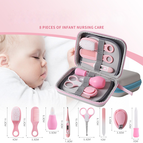 8pcs/set Newborn Baby Nail Clipper Baby Care Kit Higiene Bebe Nail Care Set Safety Cut Baby Nails Manicure Nail Care For Newborn ► Photo 1/6