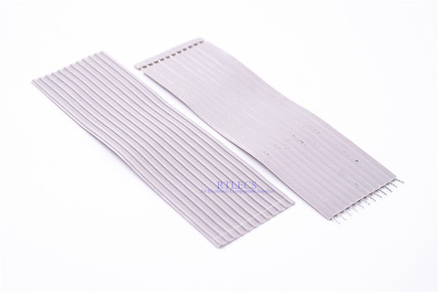 5pcs 12 Pin 2.54 mm Pitch Grey Flat Cable UL2651 AWG 26 Wire solder Length 100mm 300V 105 Degree 7x0.16 TC ► Photo 1/6