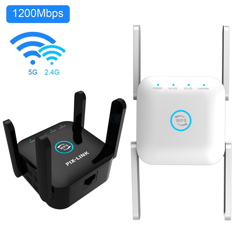 300/ 1200Mbps 5G/2.4G WiFi Repeater Router Wifi Extender Wireless Wifi Long Range Booster Wi-Fi Signal Amplifier 5Ghz Networking ► Photo 1/6