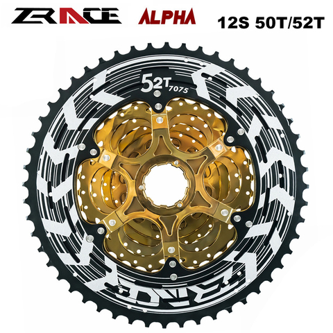 ZRACE Alpha 12s Lightweight Bicycle Cassette 12 Speed MTB bike freewheel 11-50T 52T for M9100 / XX1 X01 GX NX Eagle Flywheel ► Photo 1/6