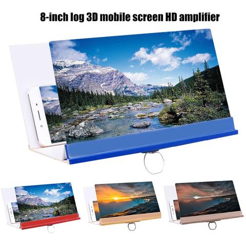 2022 New 8inch Folding Mobile Phone 3D Screen Magnifier Enlarger Desktop Bracket Holder ► Photo 1/6