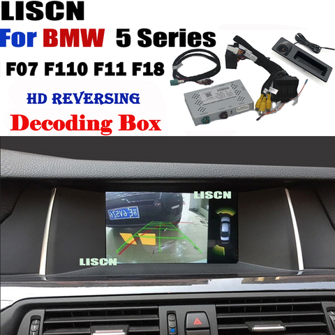 Front Rear Camera For BMW 5 Series F07 F10 F11 F18 2010~2022 Reversing camera interface Adapter Decoder Module Backup DVR camera ► Photo 1/6