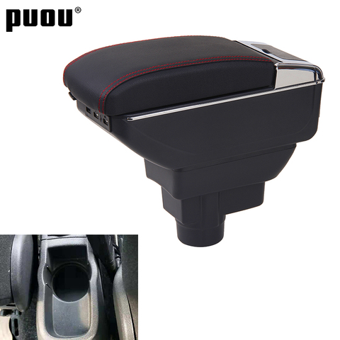 For Opel Corsa Armrest Box Opel Corsa D Universal Car Central Armrest Storage Box cup holder ashtray modification accessories ► Photo 1/6