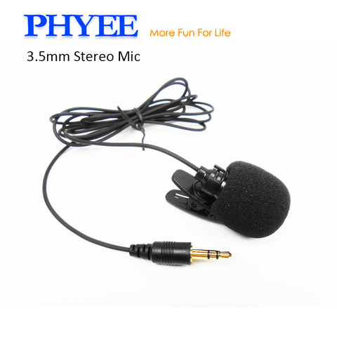 External Stereo Mic Bluetooth Handsfree Kit 1.5 Meters Clip-on 3.5 mm Gold-plated Aux Microphone MIC15S for Car Radio PC Laptop ► Photo 1/6