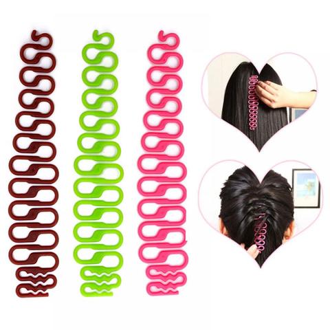 1pcs Women Fashion DIY Magic Hair Styling Clip Stick Bun Maker Braid Tool Hair Accessories Free Shipping ► Photo 1/6