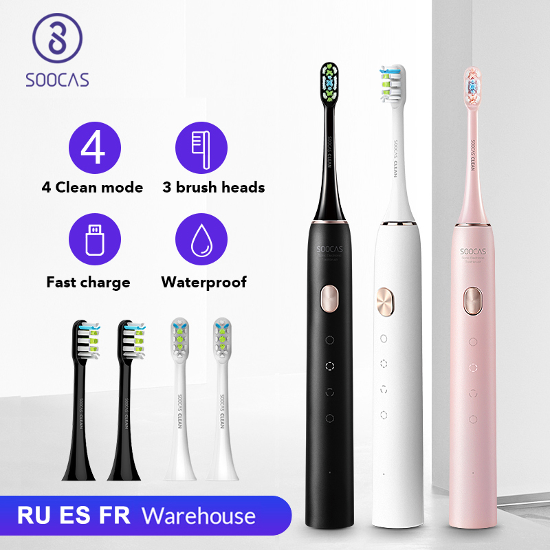Sonic Electric Toothbrush Smart Tooth Brush Ultrasonic USB Fast Adult Waterproof 