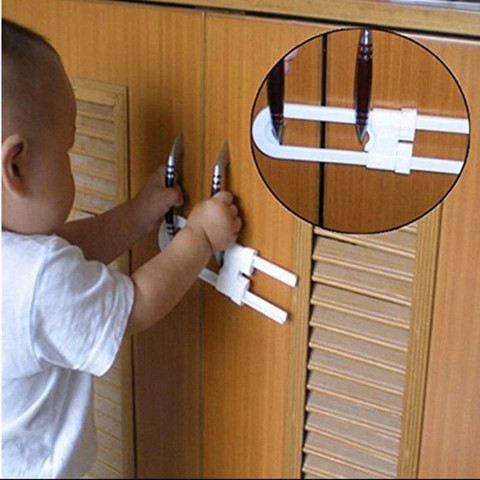 4Pcs Adjustable Baby Kids Safe Lock Door Cupboard ► Photo 1/6