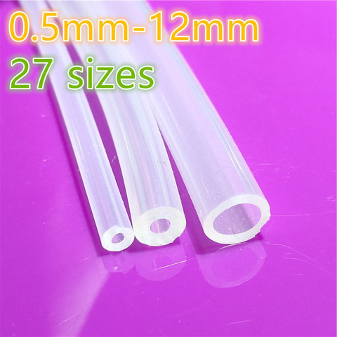 1 Meter 27 sizes 0.5mm to 12mm Food Grade Transparent Silicone Tube Rubber Hose Water Gas Pipe Dropshipping Sell At A loss ► Photo 1/2