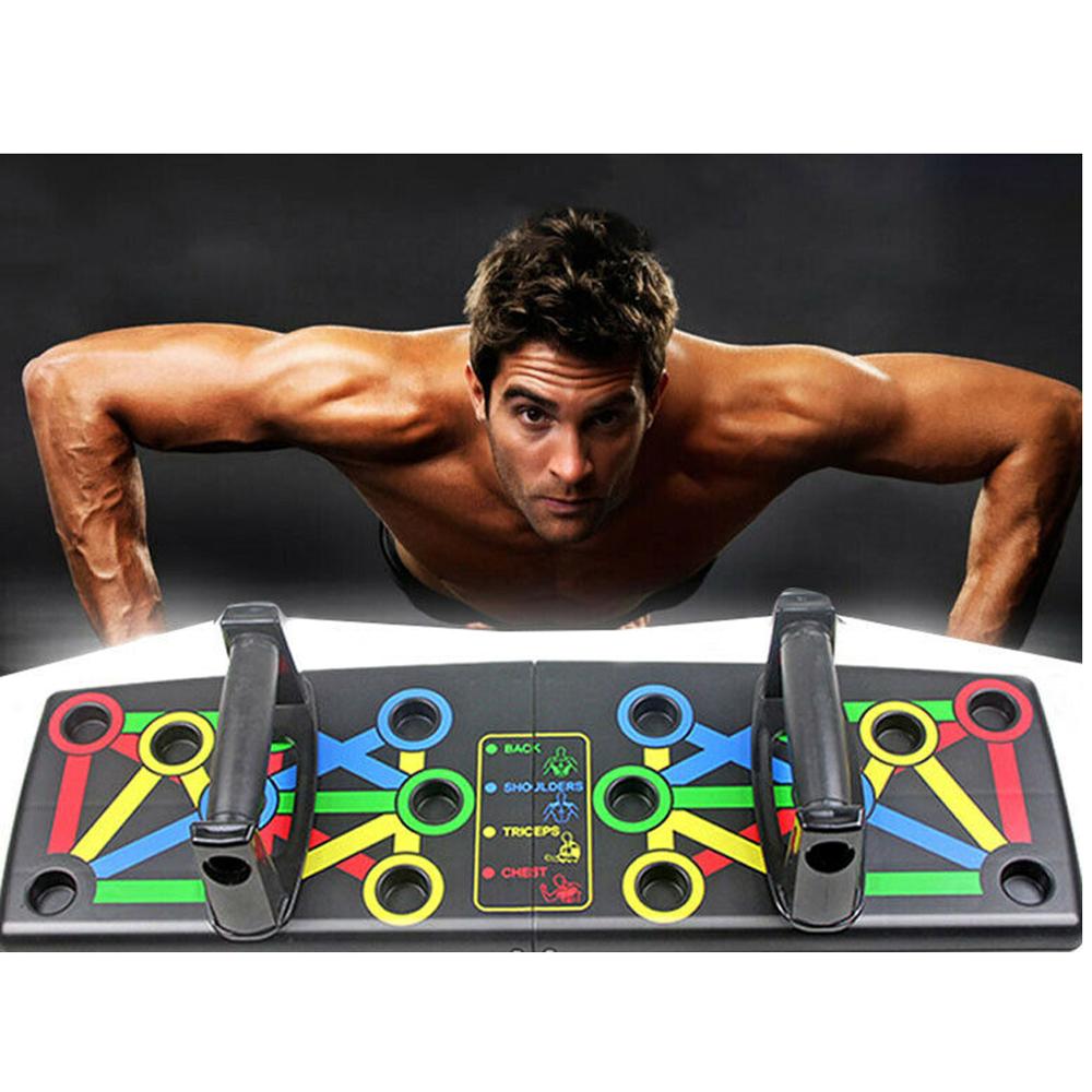 Foldable Push Up Board Workout Set Body Building GYM Muscle Fitness Training 