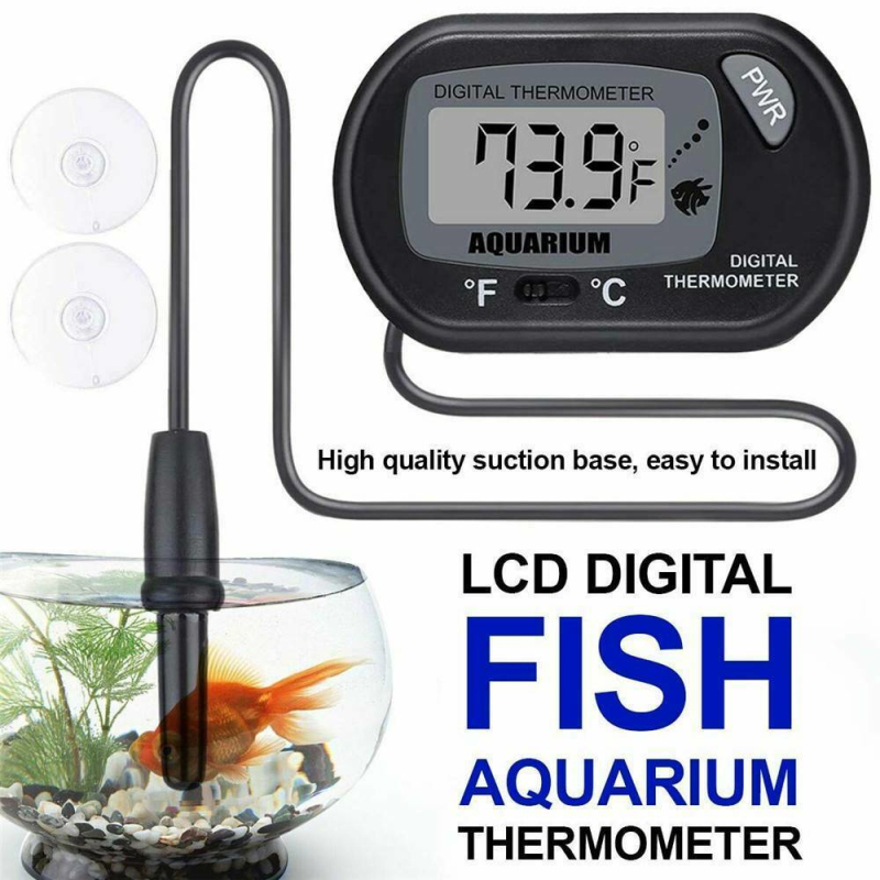 LCD DIGITAL FISH AQUARIUM WATER TANK THERMOMETER NEW UK SELLER 