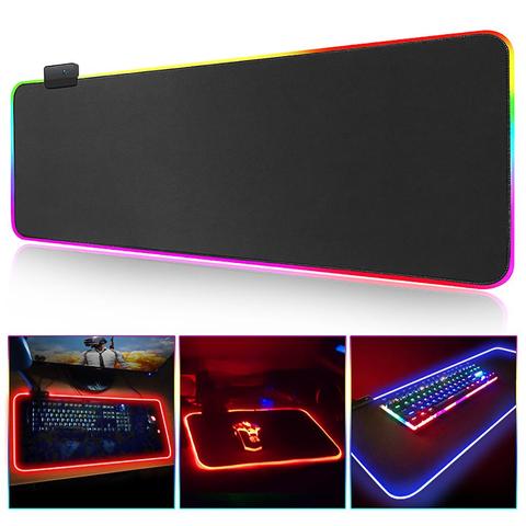 Mouse Pad Gaming Mouse Pad Large RGB Computer Mause Pad XXL Mousepad Gamer Keyboard Mause Carpet Desk Mat PC Game Mouse Pad ► Photo 1/6