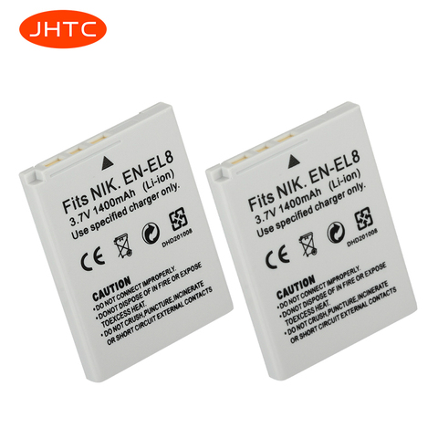 EN EL8 Camera Battery EN-EL8 ENEL8 for Nikon COOLPIX P1 P2 L1 L2 S1 S2 S3 S4 S5 S6 S7 S7C S8 S9 S51 S50 S52 1400mAh ► Photo 1/5