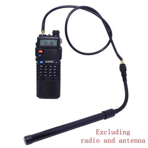 ABBREE AR-152 AR-148 Tactical Antenna SMA-Female Coaxial Extend Cable Extend Cable for Baofeng UV-5R UV-82 UV-9R Walkie Talkie ► Photo 1/6