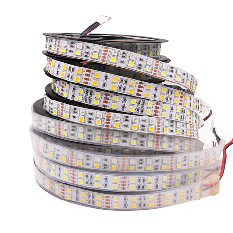 120LED Led Strip Light RGB RGBW RGB Warm 12V 24V 5050 Double Row White/Warm White Led Tape Lamp IP67 Waterproof Home Decoration ► Photo 1/6