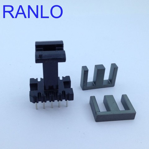 EEL19/13.5/5  vertical 5+5 transformer bobbin frame PC40 soft magnet ferrite core ► Photo 1/6