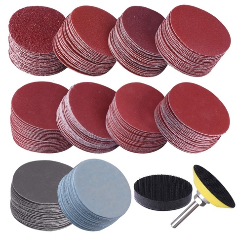 100pcs 50mm 2 Inch Sander Disc Sanding Discs 80-3000 Grit Paper with 2Inch Abrasive Polish Pad Plate + 1/4 Inch Shank ► Photo 1/6