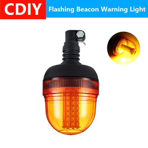 1Pcs 60LED 5730 Car LED Rotating Flashing Amber Beacon Flexible Warning Light 12V/24V For Tractor Truck SUV Boat ► Photo 1/6