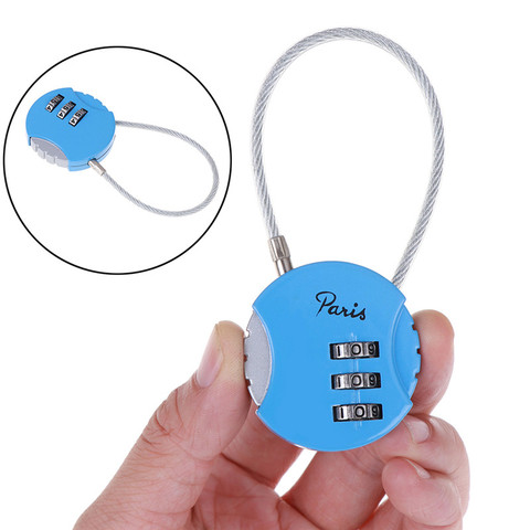 1PC 3 Dial Digit Password Combination Padlock Suitcase Luggage Metal Code Lock Mini Coded Keyed Anti-Theft Locks 3.7x9cm ► Photo 1/6