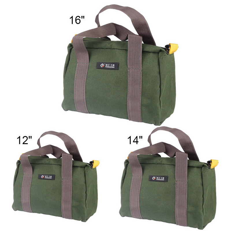Multi-function Canvas Waterproof Storage Hand Tool Bag Portable Toolkit Pouch 