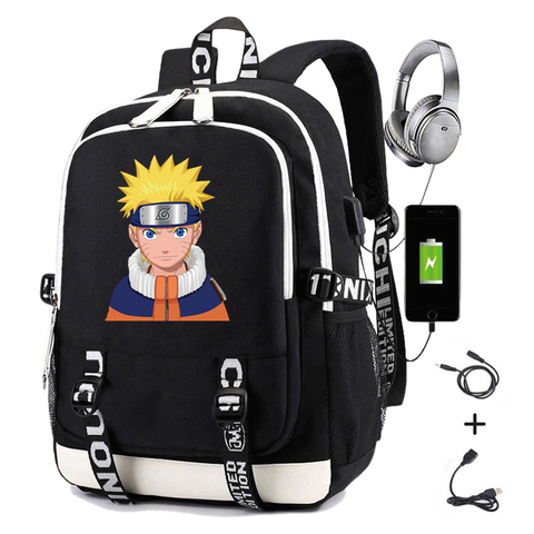 Naruto Sharingan Kakashi Backpack Shoulder Laptop travel Student bag Rucksack