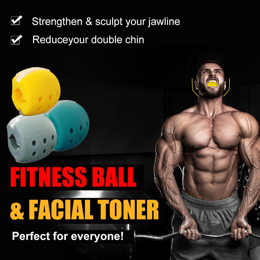 Jaw Exerciser Ball Face Fitness Ball Food-Grade Silica Muscle Toning Exercise 
