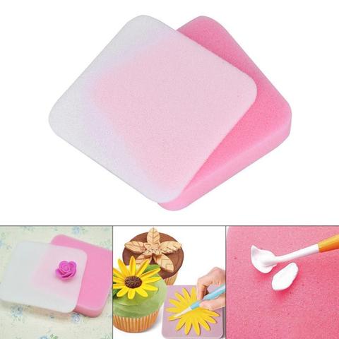 2pcs Fondant Cake Foam Pad Decorative Sponge Mat Sugarcraft Flower Modelling DIY Mat Sugarcraft Sponge Pads For Sugar Craft Deco ► Photo 1/5