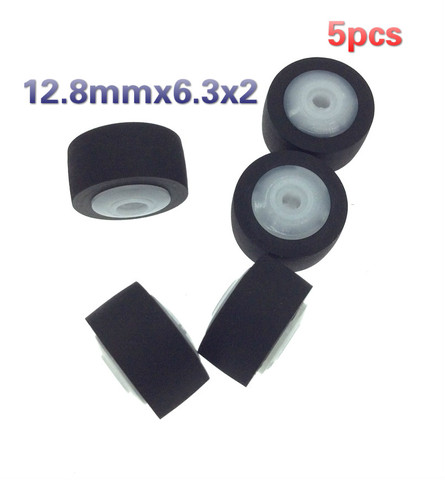 5pcs 12.8mmx8.2x6.3x2 for walkman wheel belt pulley rubber audio pressure recorder cassette deck pinch roller tape Stereo player ► Photo 1/6