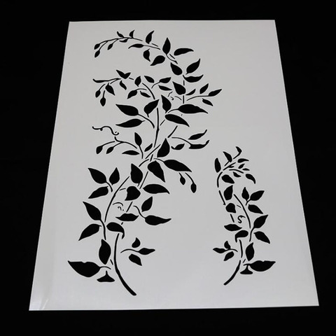 1pc Stencils Openwork Vine Painting Template Embossing Bullet Journal Stencils Accessories For Scrapbooking Stencil Reusable ► Photo 1/1