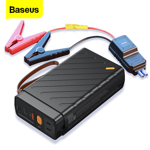 Baseus 16000mAh Jump Starter Car Starting Device Emergency Storage Power Supply 220V 110V AC Output 1600A Car Battery Booster ► Photo 1/6