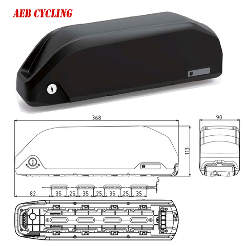 Free shipping super shark down tube ebike battery case reention DP-6 70 Pcs 18650 cells ebike battery case with cell holder ► Photo 1/6