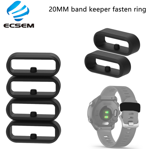 Rubber Replacement Watch Strap Band Keeper Loop Security Holder Retainer Ring for Garmin vivoactive3 vivomove hr forerunner 645 ► Photo 1/6