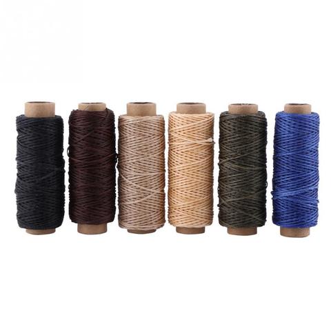 1Pcs 50M 150D 1mm Leather Waxed Thread Cord for DIY Handicraft Tool Hand Stitching Thread Flat Waxed Sewing Line ► Photo 1/6