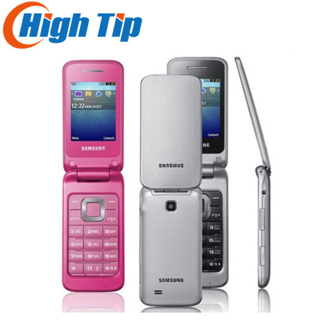 Original Unlocked Samsung C3520  2.4 Inch Only 3G WCDMA 1.3MP Flip Mobile Phone Refurbished Cellphone ► Photo 1/6
