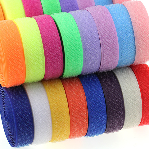 Magic Tape Self Adhesive Fastener Tape DIY  Nylon Hook Loop Fastener Sticker Cable Ties Sewing Accessories No Glue 2CM*1M ► Photo 1/1