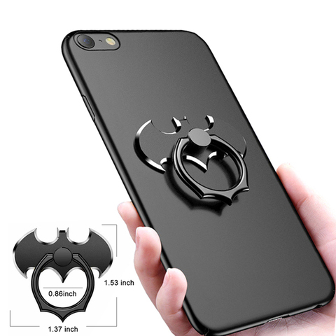 Bat Finger Ring Cell Mobile Phone Desktop Stand Mount For iPhone X 8 7 XR XS MAX Batman Metal Smartphone 360 Degree Desk Holder ► Photo 1/6