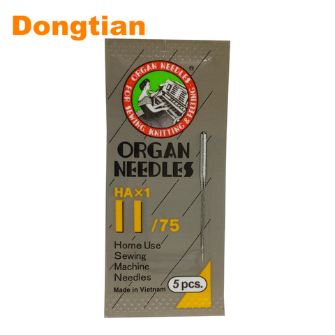 5pcs/pack High Quality Organ Needle HAX1 Household sewing Machine Needle For Cotton Line Universal Needle Size 65 75 90 100 ► Photo 1/6
