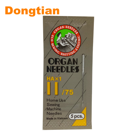 5pcs/pack High Quality Organ Needle HAX1 Household sewing Machine Needle For Cotton Line Universal Needle Size 65 75 90 100 ► Photo 1/6