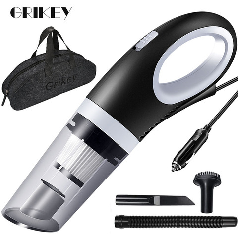 GRIKEY 6500pa 12V Portable Car Vacuum Cleaner For Car Handheld Vacuum Cleaner for Auto Vacuum Cleaner Dry Wet робот пылесос ► Photo 1/6