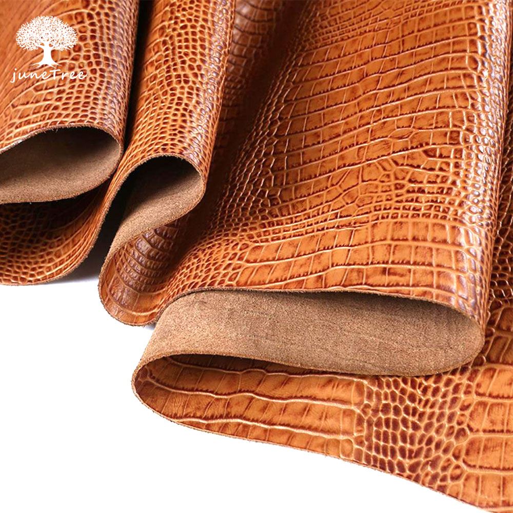 Leather hide cow skin thick genuine leather 1.4mm cowhide emboss yellow DIY bag shoes tanned leather good for bag wallet purse m ► Photo 1/6