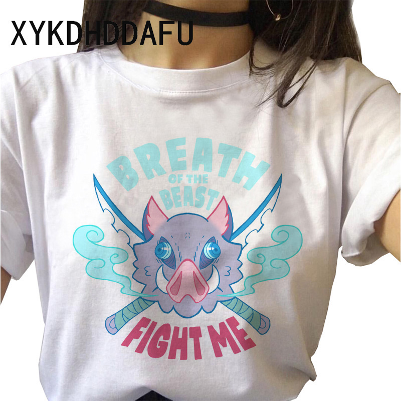 Women Men Summer Casual Cool Streetwear Demon Slayer Kimetsu No