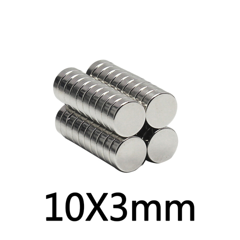 10~50pcs Permanent NdFeB Super Strong Powerful Magnets 10x3 mm N35 Round Magnets 10x3mm Neodymium Magnet Dia 10*3 mm Circular10 ► Photo 1/4