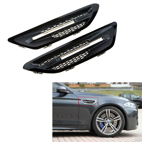 For BMW 5S 5 SERIES F10 M5 2011-2016 Car Side Air Vent Intake Grilles Fender Grill Cover Auto Decoration Trim Parts Car-Styling ► Photo 1/6