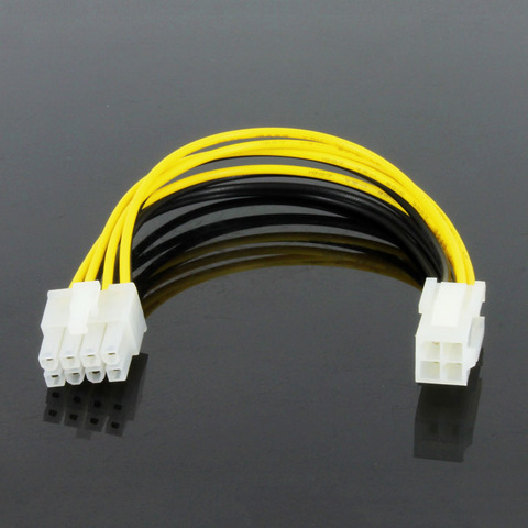 ATX 4 Pin Male to 8 Pin Female EPS Power Cable Cord Adapter PC Motherboard CPU Power Supply Line Extension Cable ► Photo 1/6