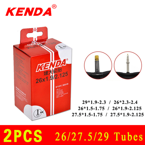 2PCS KENDA bicycle inner tube 26/27.5/29 camera Schrader Presta valve inner tube mountain bike tubes tire chambre air ► Photo 1/6