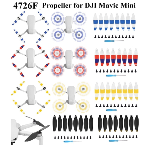 4pairs Colorful Propellers CW CCW 4726F Replacement Blades Props Low-Noise Quick-Release for DJI Mavic Mini RC Drone Accessories ► Photo 1/6