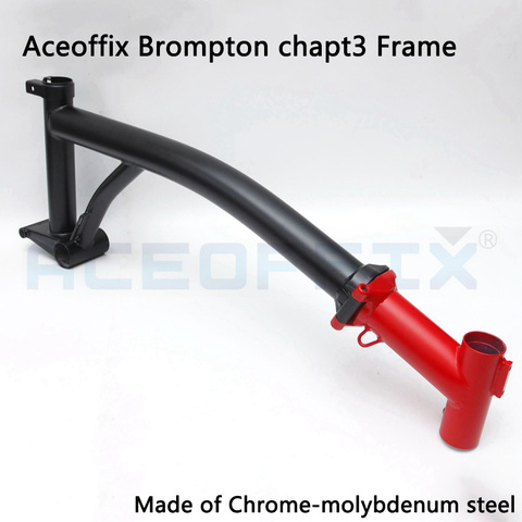 Aceoffix Brompton Bike 2022 chapt3 frame Chrome-molybdenum steel only 2KG ► Photo 1/4