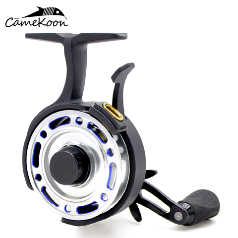 CAMEKOON FI500 Inline Ice Fishing Reel 2.5:1 Gear Ratio 4 Ball Bearings Freefall Left/Right Handed Retrieve Raft Fishing Coil ► Photo 1/6